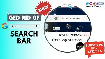 2021 - 3 EASY WAYS- Better sound- How to remove search bar at top of screen | windows 10 8 7