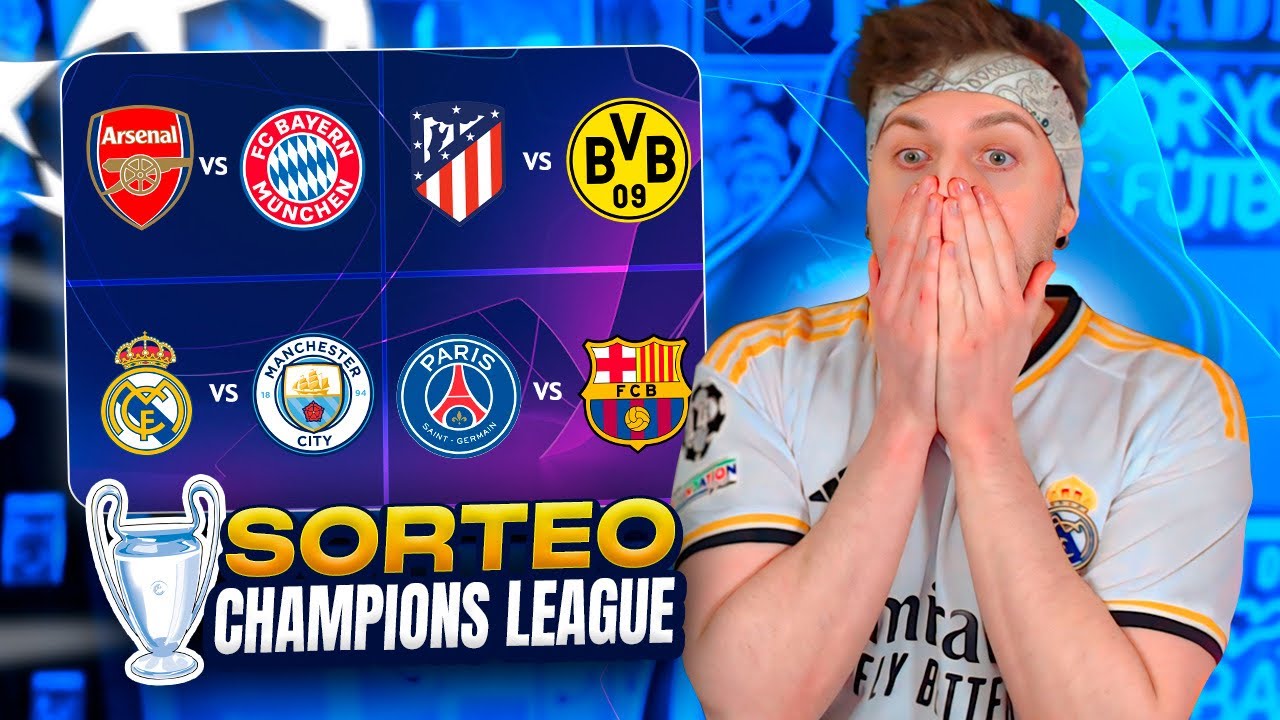 SORTEO de CUARTOS de la CHAMPIONS LEAGUE 2024 - YouTube