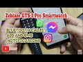 Zeblaze GTS 3 Pro Smartwatch - Bluetooth Calls, App and SMS Notifications