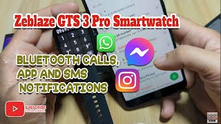 Zeblaze GTS 3 Pro Smartwatch - Bluetooth Calls, App and SMS Notifications