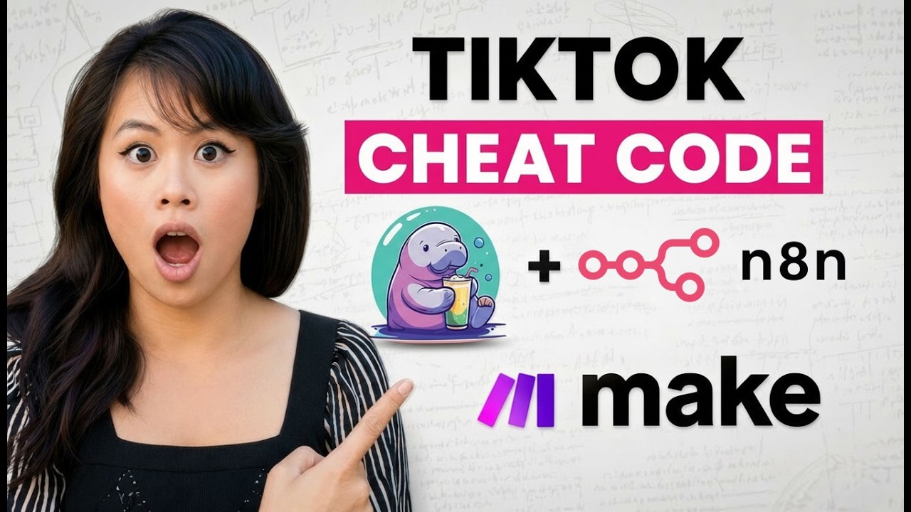 Automate Tiktok Slideshows with Music (n8n and Make.com)