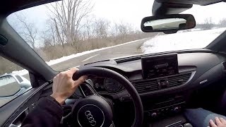 2016 Audi S7 - POV Launch Control & Driving