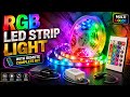 RGB LED Strip Light Full Setup 🔥 | Complete Kit with Remote Control | DIY Room Lighting Setup