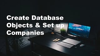 Create Database Objects & Set up Companies - Part 3