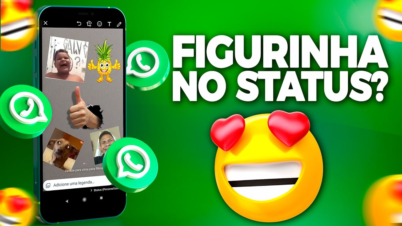 Como Colocar FIGURINHAS no Status do Whatsapp (ATUALIZADO) - YouTube