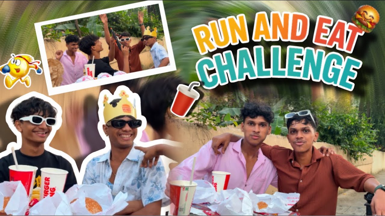 “Run or Eat Challenge 🏃🍔!! 