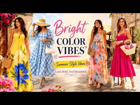 Bright Color Vibes 🌈 | Gorgeous Summer Outfit Ideas for Women 2026