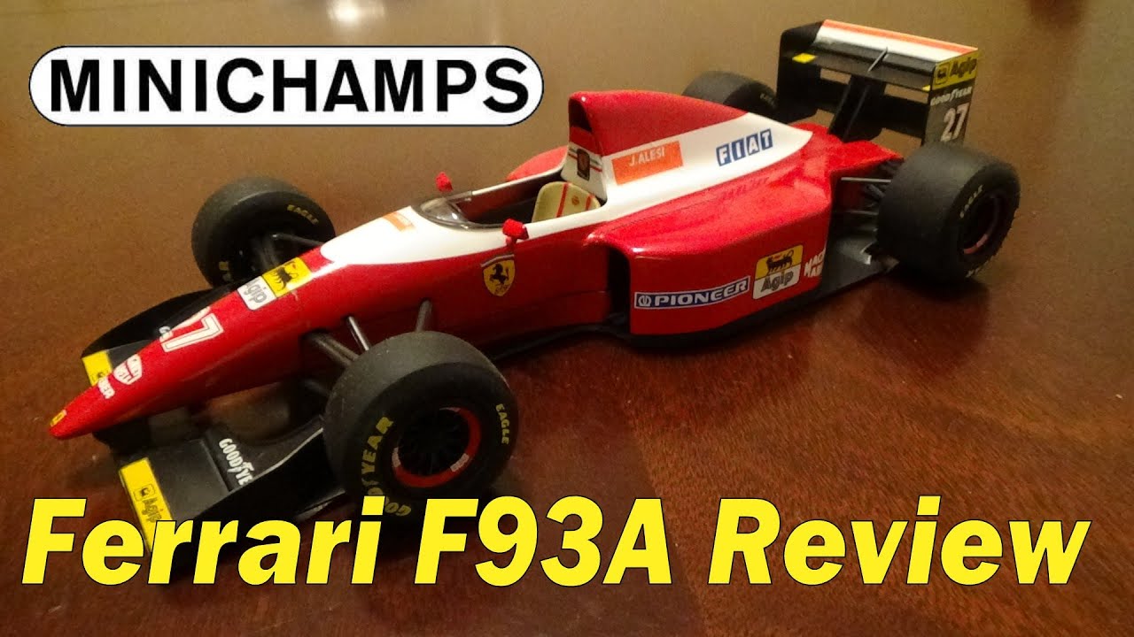 Minichamps Review, Ferrari F93A 1/18 (1993) - YouTube