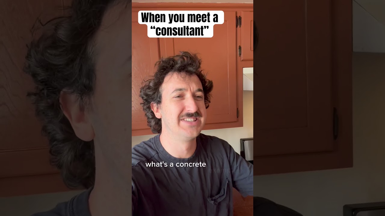 When you meet a consultant 