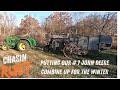Winter Prep: Do We Have Room? The Tractors Think So. The Combine Disagrees