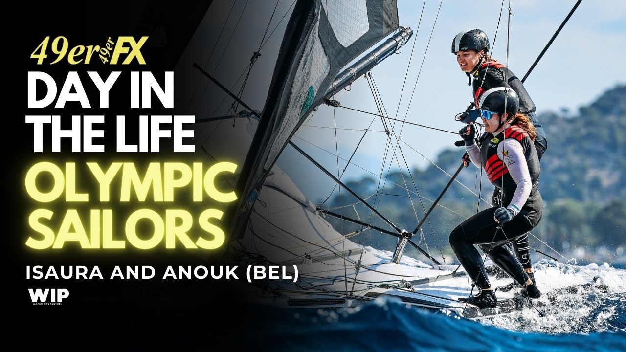 ⁣Day in the life of Olympic Sailors Isaura And Anouk (BEL)