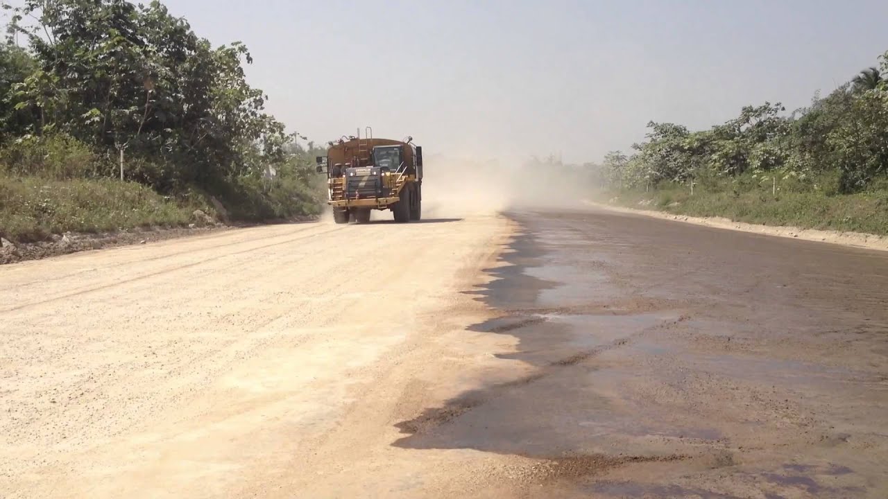 Road Dust Treatment by PJ Tech - YouTube