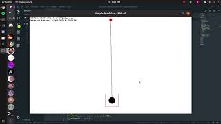 Simple pendulum demonstration (C++)