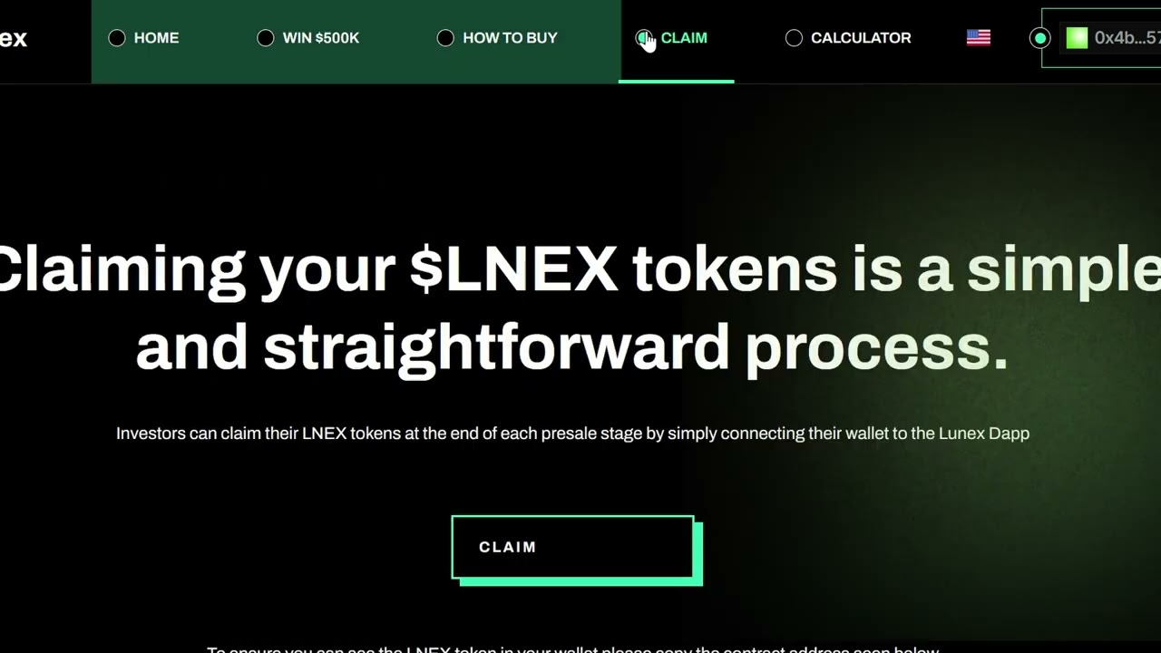 Lunex Network - How To Claim Your LNEX - YouTube