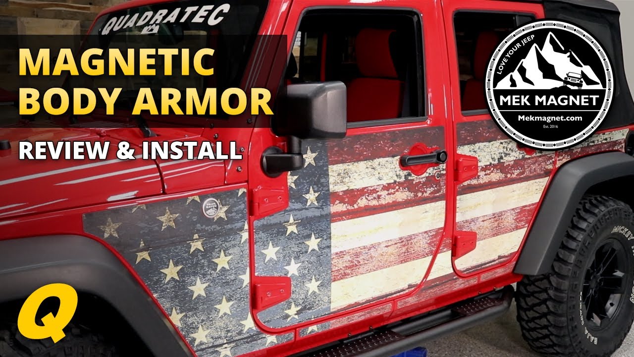 MEK Magnet Magnetic Body Armor Review & Install for Jeep Wrangler - YouTube