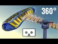 360 video VR Flat Ride Extreme Coaster Experience by night 360° 4K