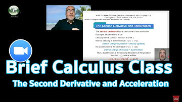 MAT210 Brief Calculus Test #2 Review Section 12 3 Second Derivative