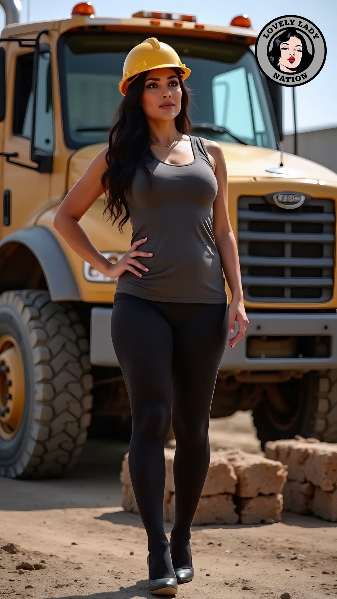 female construction workers look best in pantyhose Vol.4 -  #pantyhose #ai #aiart