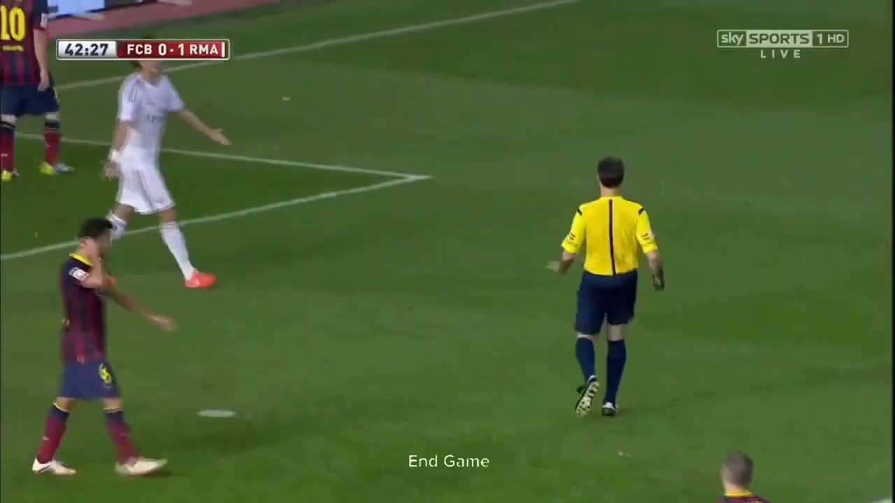 Lionel Messi vs Real Madrid 2014 Copa Del Rey Final English Commentary