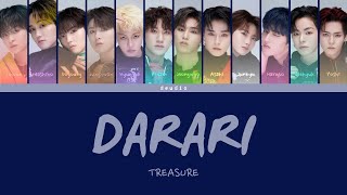 TREASURE 트레저 -  Darari [Color Coded Lyrics 가사 Han/Rom/Eng] - Deudio Channel 드디어