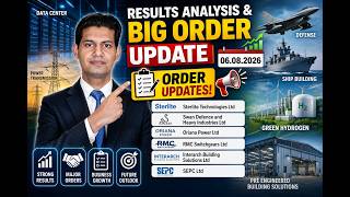 Results Analysis & Big Order Update | Sterlite Technologies, Swan Defence, Oriana, RMC | 06 Aug 2026