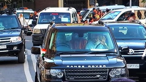 🇮🇳 PM Modi Range Rover Car Entry | Modi Convoy !!!
