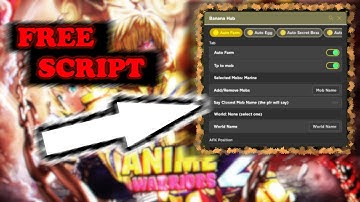Anime Warriors SImulator 2 Script Showcase | Auto Farm, Auto Dungoen, Auto Battle, Auto Secret Boss