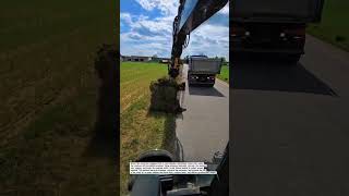 This Excavator Rebuilds Road Edges Perfectly!#Excavator #Roadwork #Construction