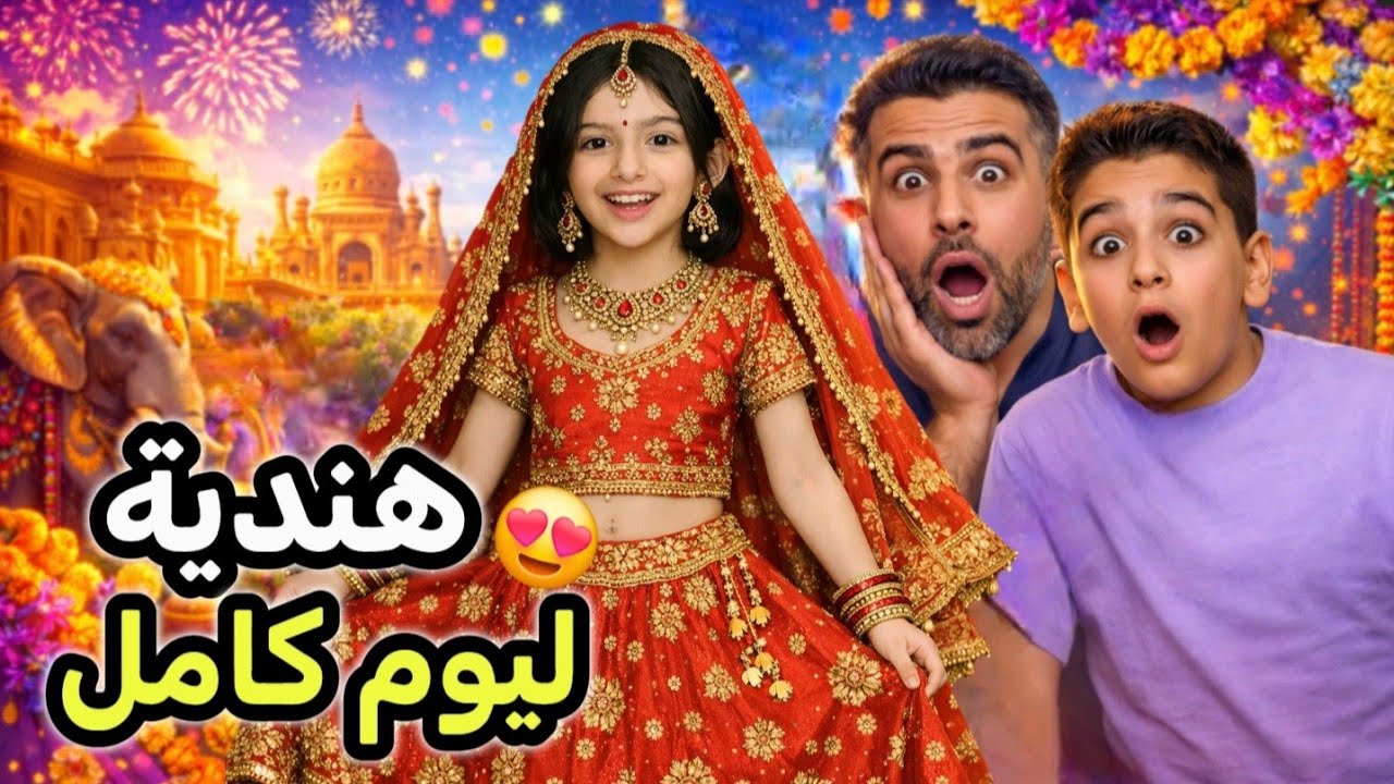 حوّلت ريناد لهندية ليوم كامل!! 😱 وشوفوا ردة فعل أبوها وأخوها 😂🔥