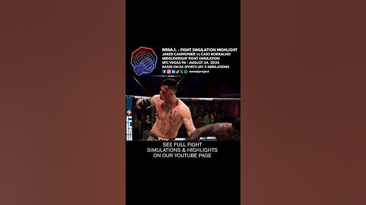 UFC Vegas 96 Jared Cannonier vs Caio Borralho MW Fight Simulation Highlight 🇺🇸🇧🇷👊🎮 #shorts