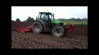 Two Deutz Fahrs, an Accord Drill and a Kuhn Power Harrow