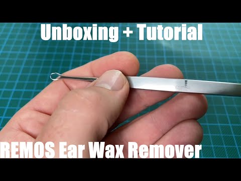 REMOS Ear Wax Remover made of stainless steel 14 cm unboxing and instructions