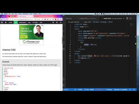 Video Chèn CSS vào HTML - youtube