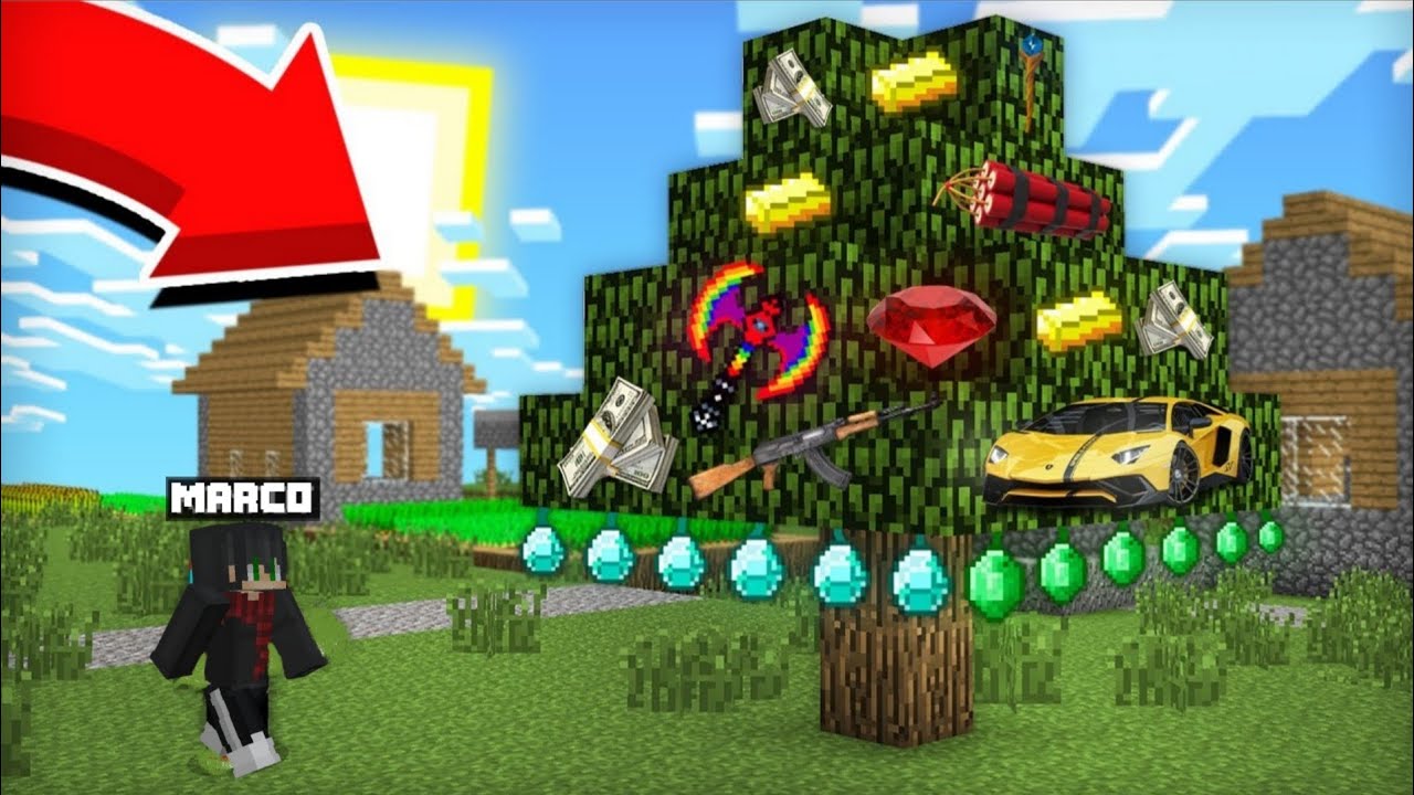 🔥BU DARAXTDAN MEN GAROYIB NARSALAR TOPIB OLDIM!!! | UZBEKCHA MINECRAFT