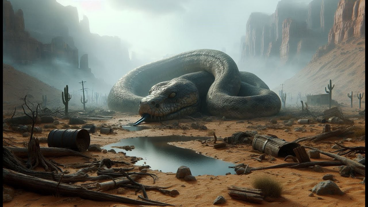 Giant Snake Spotted from Helicopter – Is This Real?! 