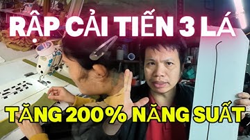 Rập cải tiến may cổ lá ba tăng 200% năng suất nhờ rập này