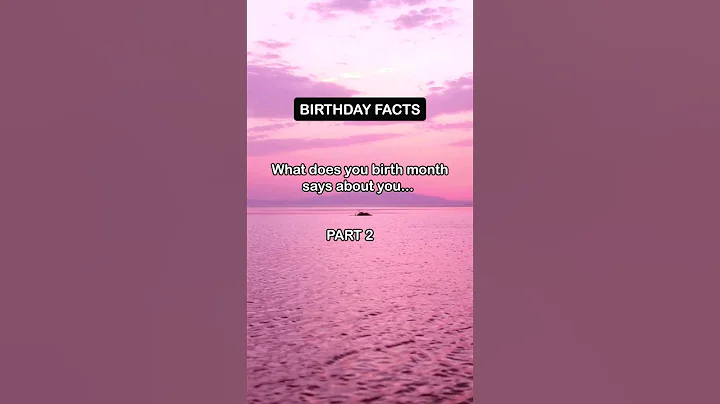 What does your birth month says about you... part 2 #shorts #birthdaymonth #facts