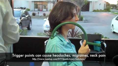 Trigger point therapy using a Theracane