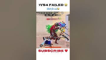 1 vs 4 failed🤣 #bgmi #shorts #shortvideo #pubg #youtubeshorts #viral #jonathan