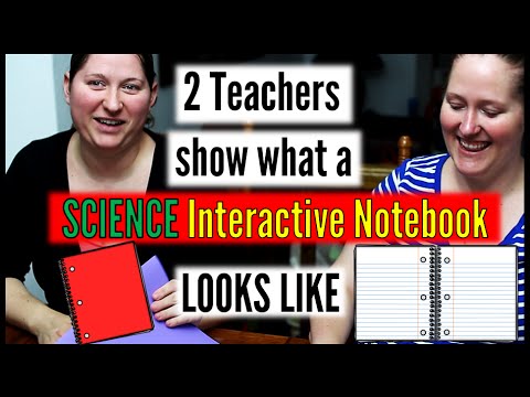 What does a science interactive notebook look like?