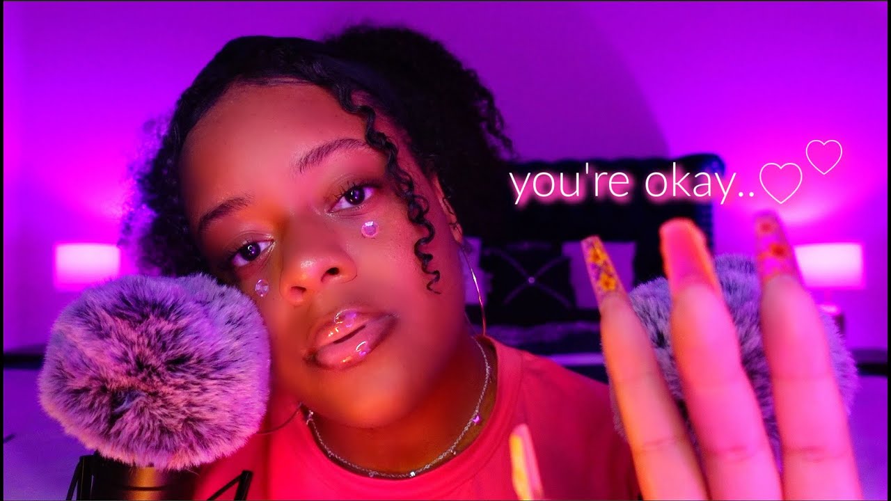 ASMR - Positive Affirmations + Stress Plucking & Snips 💕✨(Close Ear-To-Ear Whispers ♡)