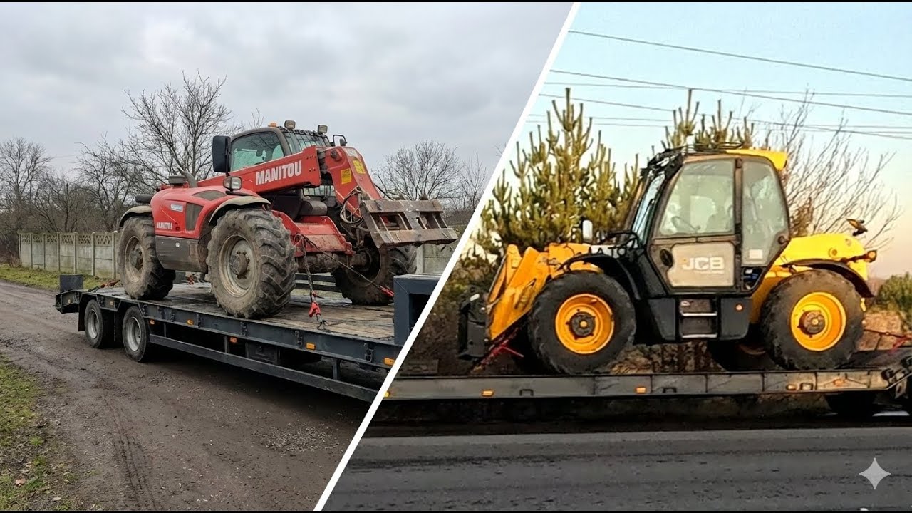 🔧 Завантаження Manitou та зворотній рейс з JCB | Реальна робота