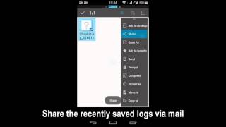 How to save and send Logs - Chauka Cricket Scoring App screenshot 3