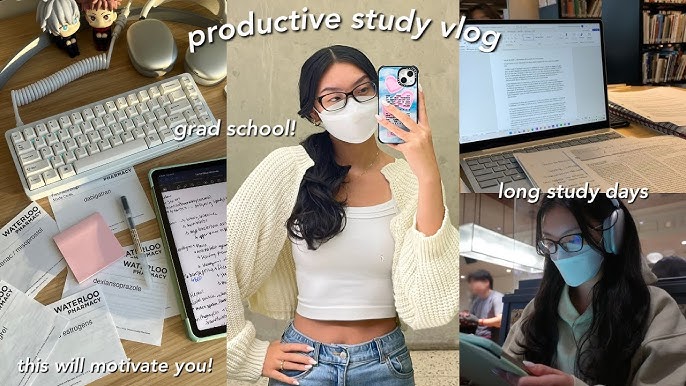 STUDY VLOG, 6 AM productive days in my life