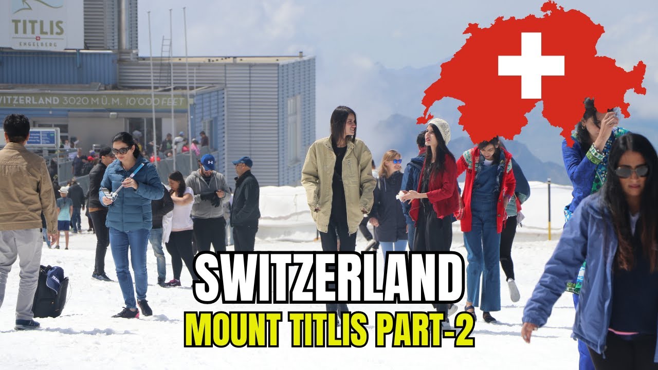 🇨🇭 MAGICAL MOUNT TITLIS SWITZERLAND | Snow, Ice Flyer & Rotating Gondola Adventure | Part-2