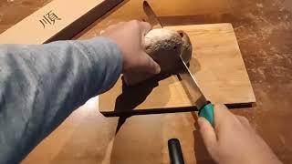 Yousunlong Coltello Da Pane Seghettato, Confezione Elegante, Taglio Pulito E Rapido Ottimo Coltell