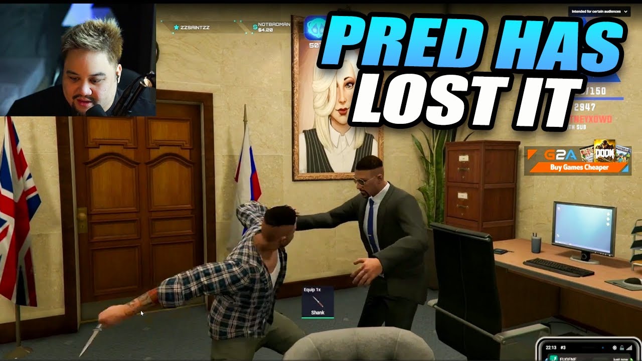 Pred Stabs Commissioner Axel Justice (Lysium Reacts) | NoPixel RP | GTA ...