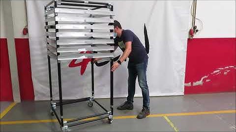 Lean Manufacturing - 4Lean - Metal Sheet Fixed Cube Cart