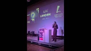 Tara hosting at Pitch Night on behalf of Regulating the Game, London