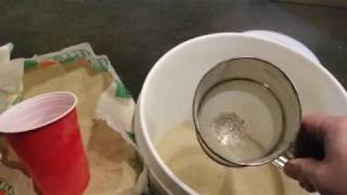 Sand Blasting Using Sifted Play Sand